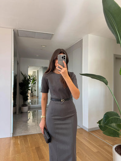 Robe Midi Ceinturée - photo 7