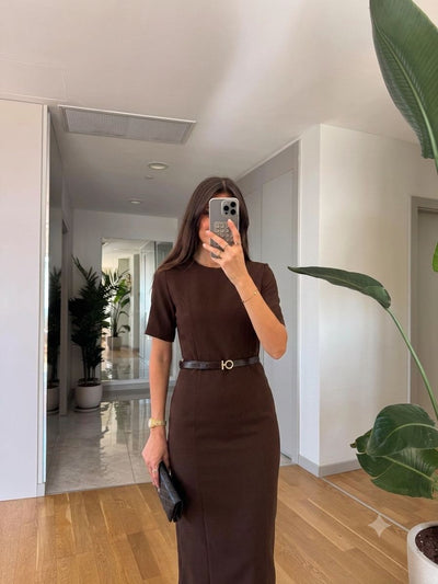 Robe Midi Ceinturée - photo 2