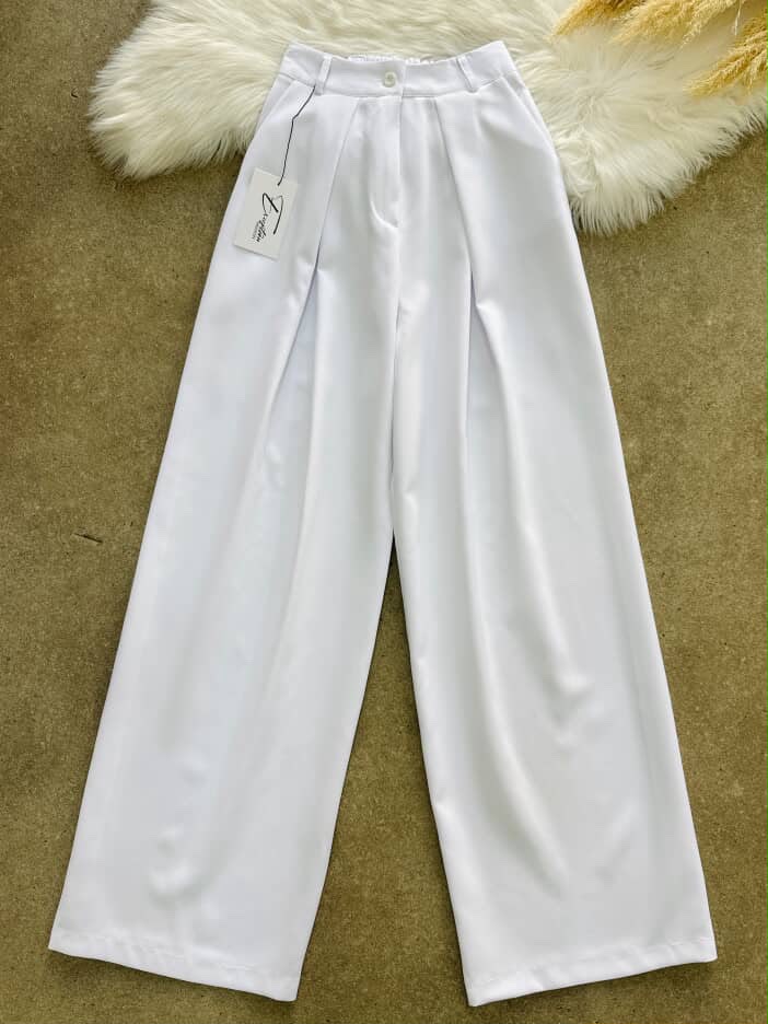 Pantalon Wide Leg Taille Haute