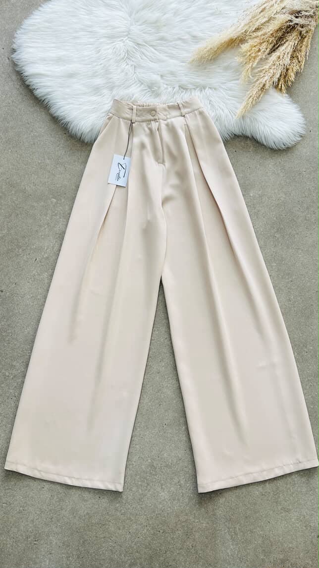 Pantalon Wide Leg Taille Haute