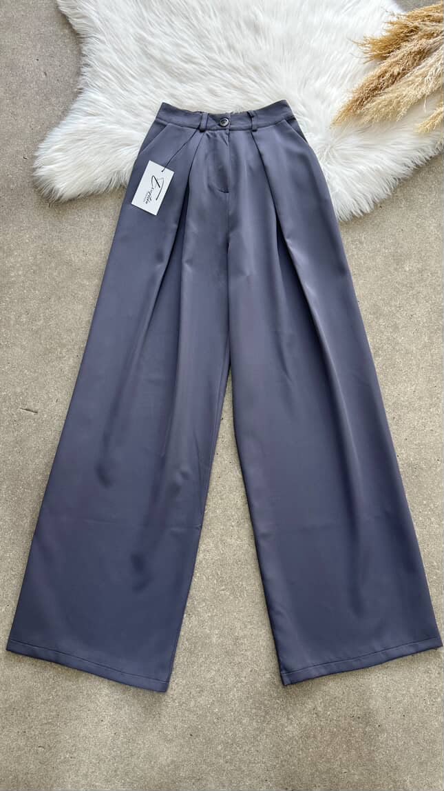 Pantalon Wide Leg Taille Haute