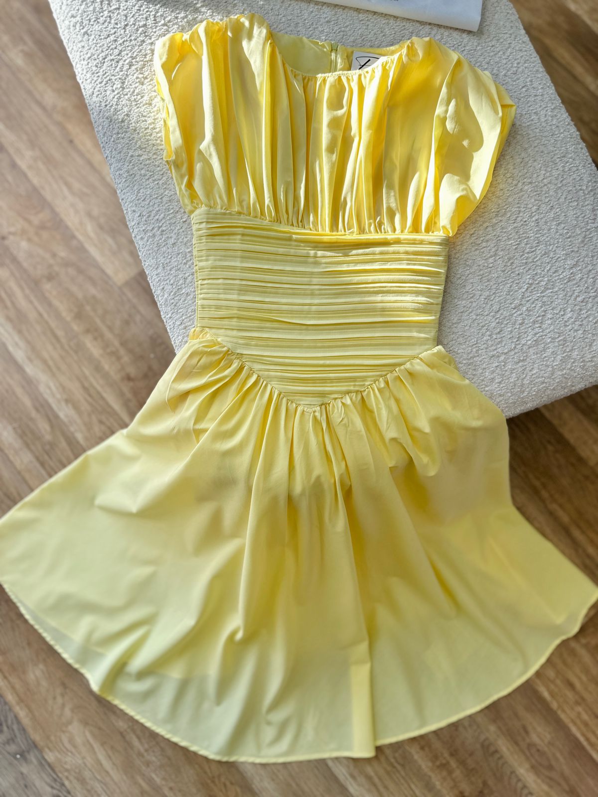 Robe longue jaune