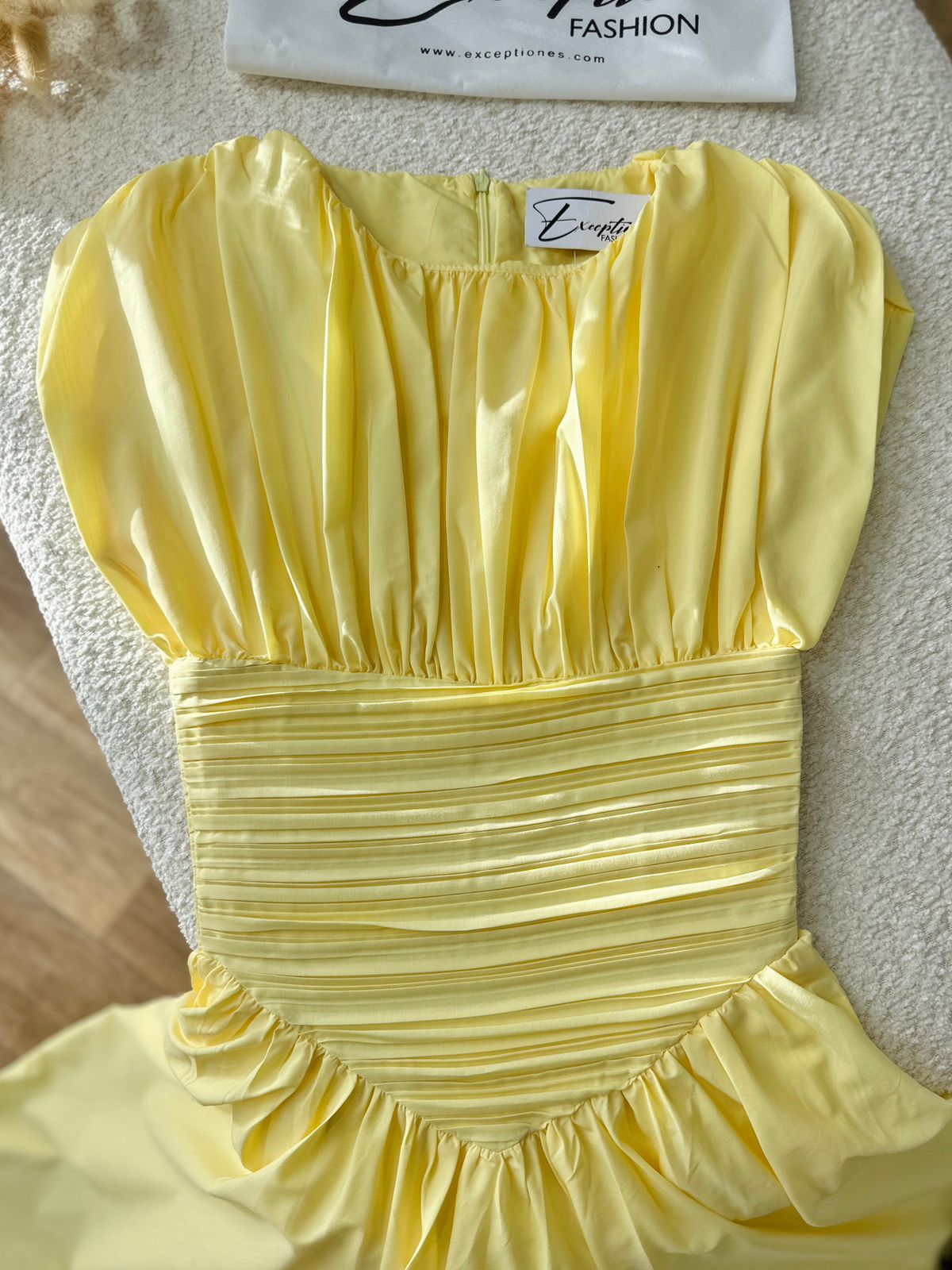 Robe longue jaune