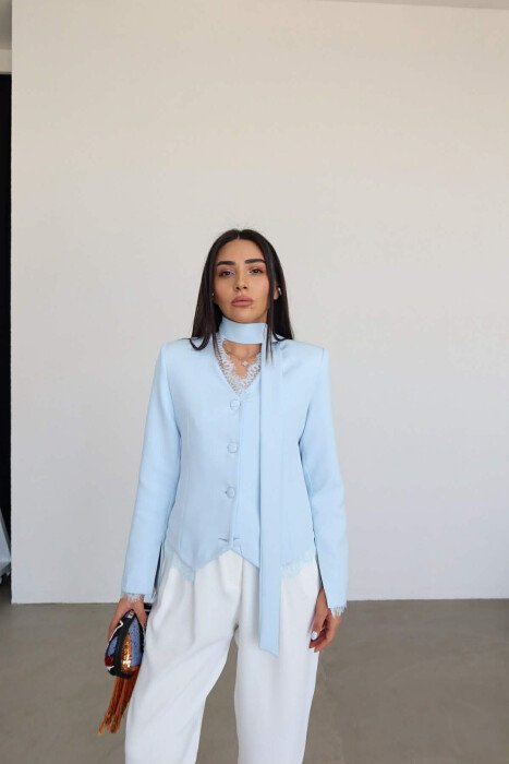 Veste Aura à Détails Dentelle