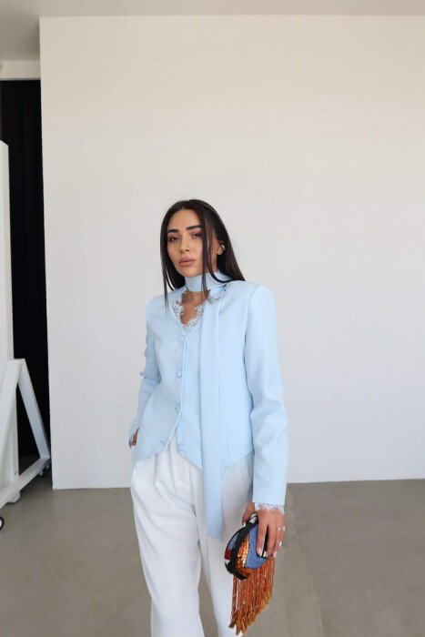 Veste Aura à Détails Dentelle