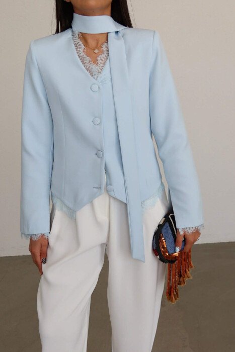 Veste Aura à Détails Dentelle