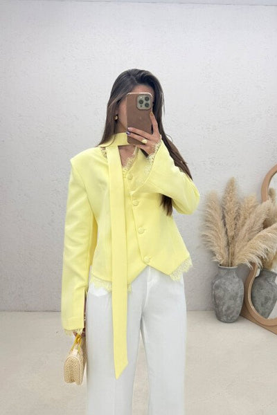 Veste Aura à Détails Dentelle - photo 1